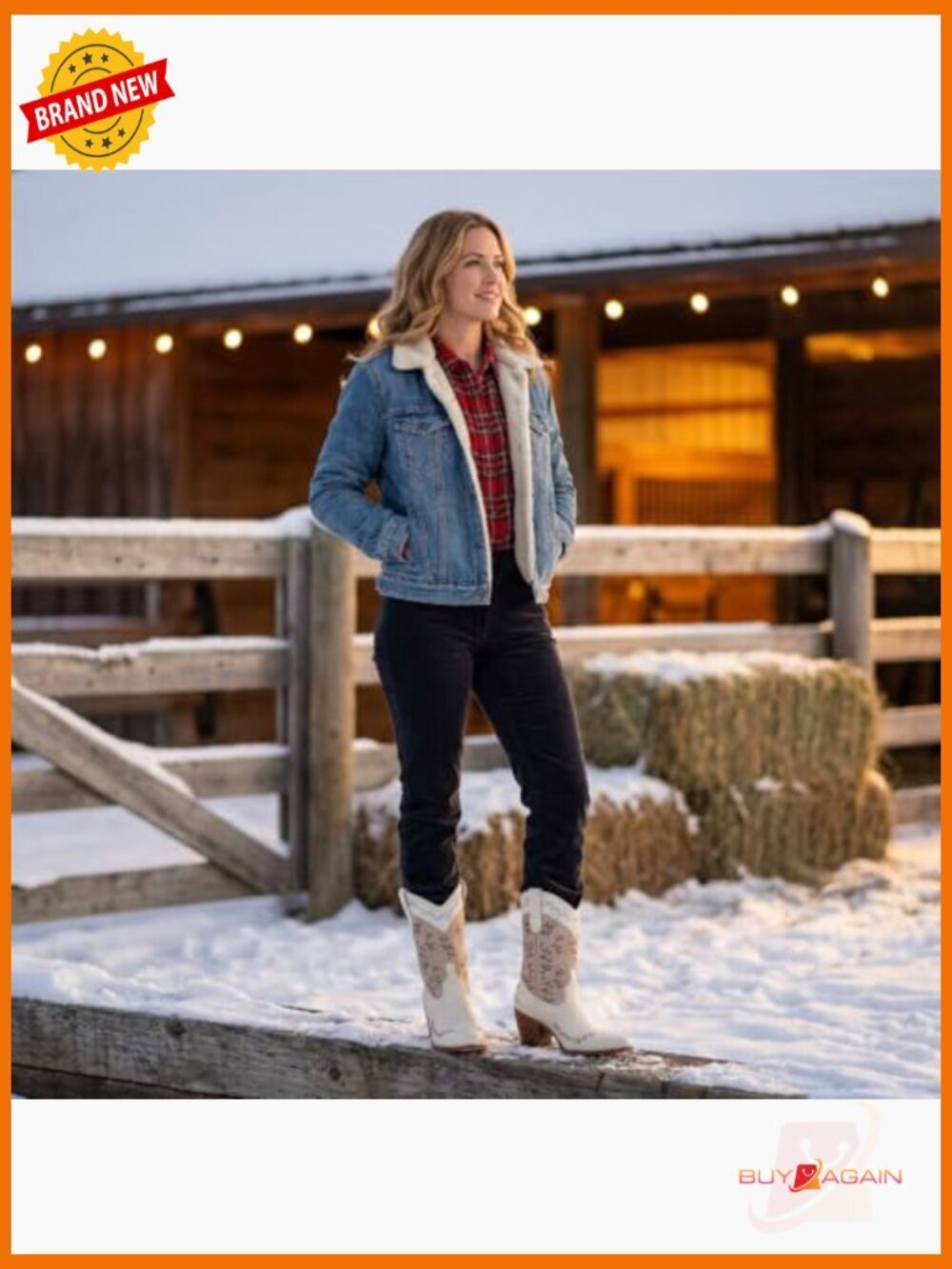 Western Cowgirl Boots Mid-Calf Chunky Heel Square Toe Fashion Country Boots - Picture 3 of 7